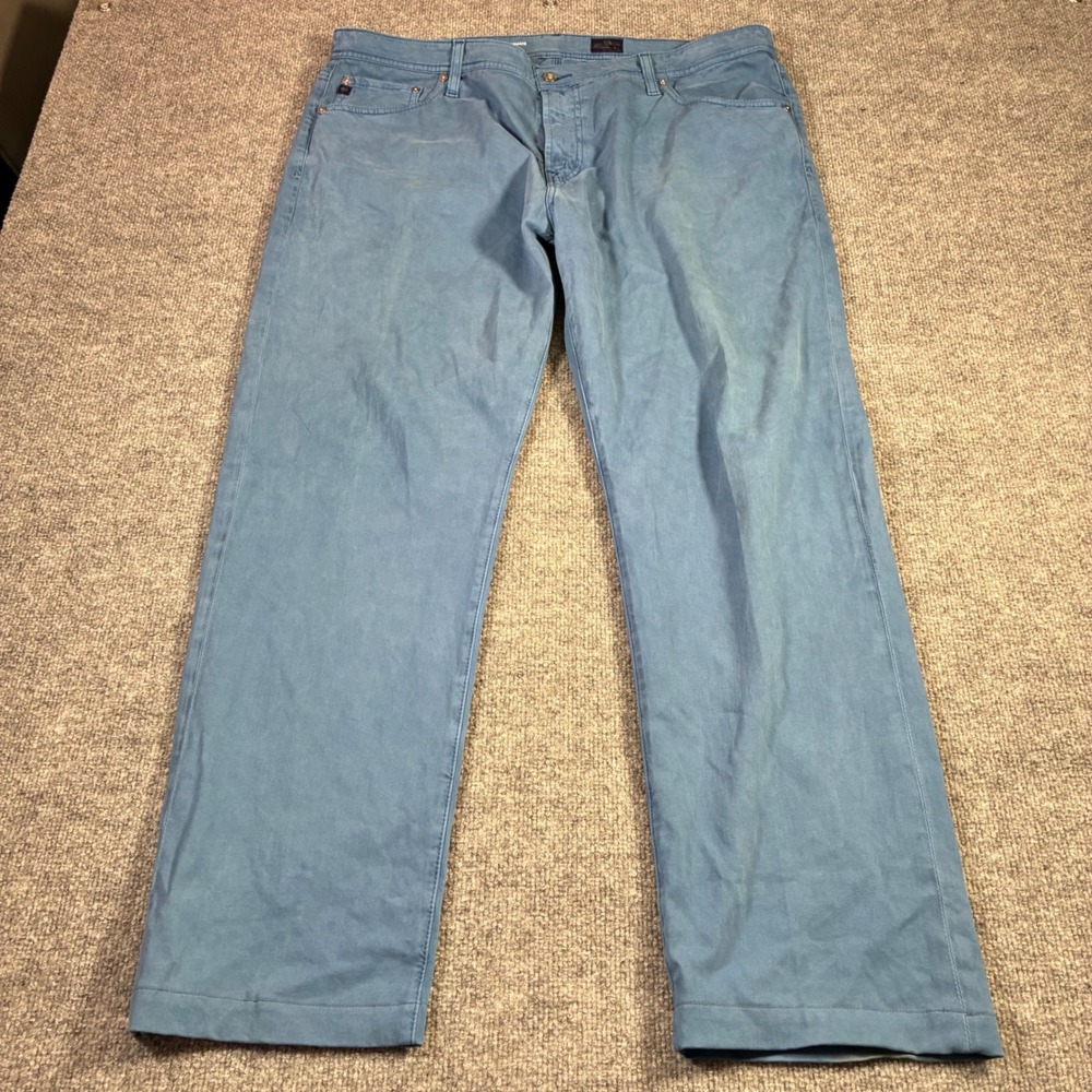 AG Adriano Goldschmied The Graduate Pants Mens 40 Blue Tailored Leg Stretch